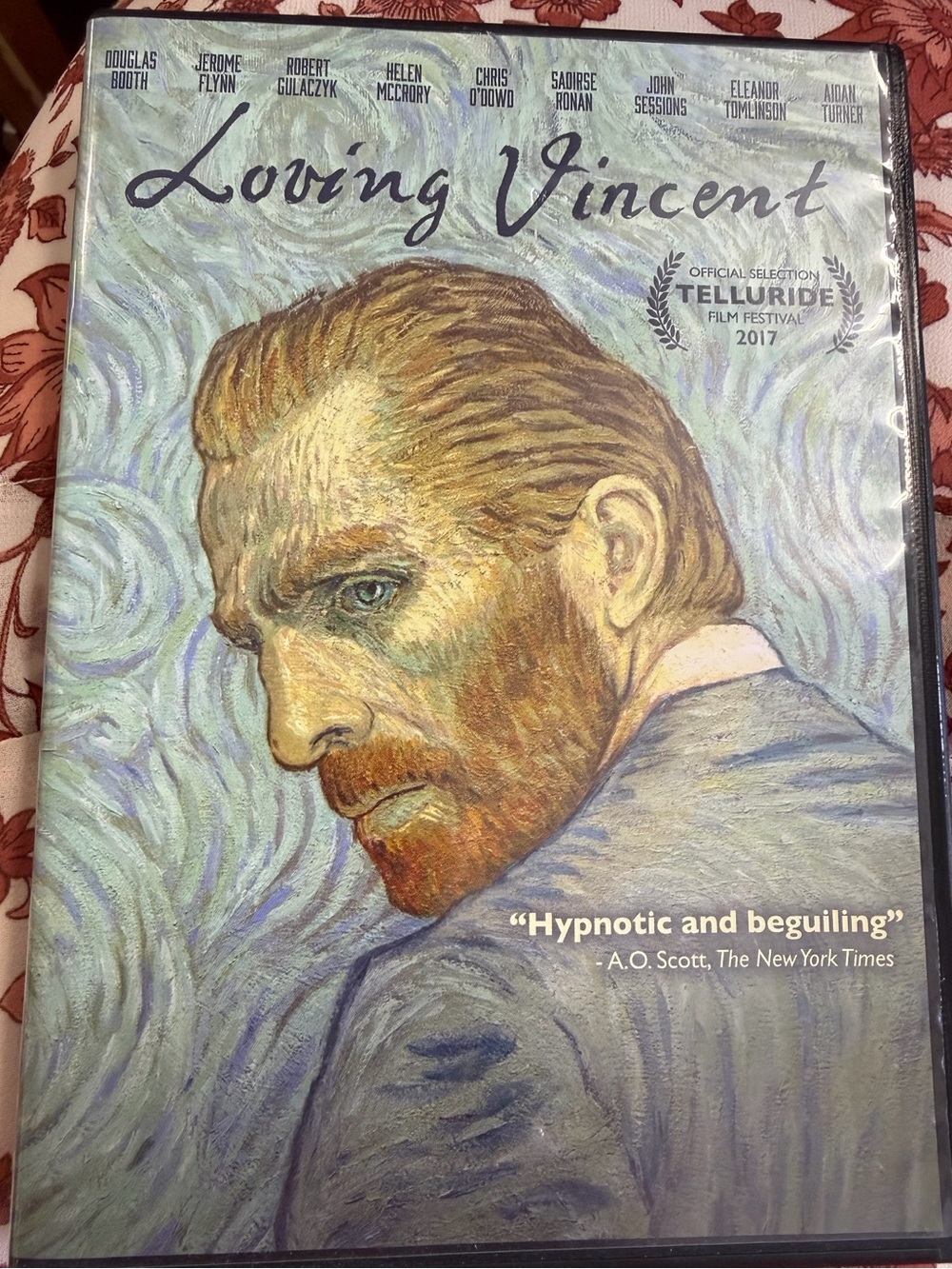 Loving Vincent DVD - Illustrated Cover with Van Gogh Portrait